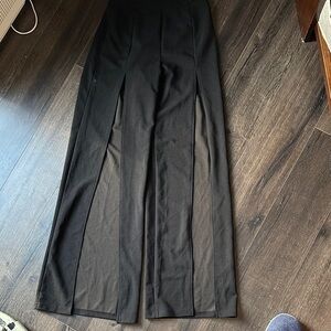 SHEIN Black Wide Leg Women's Pants